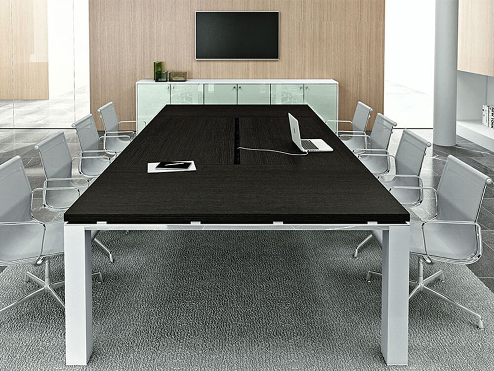 rectangular boardroom table