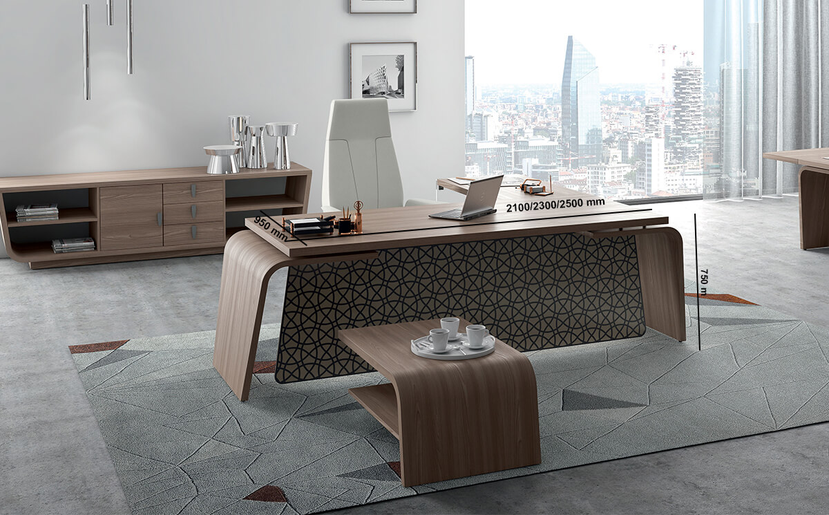 curved desk design