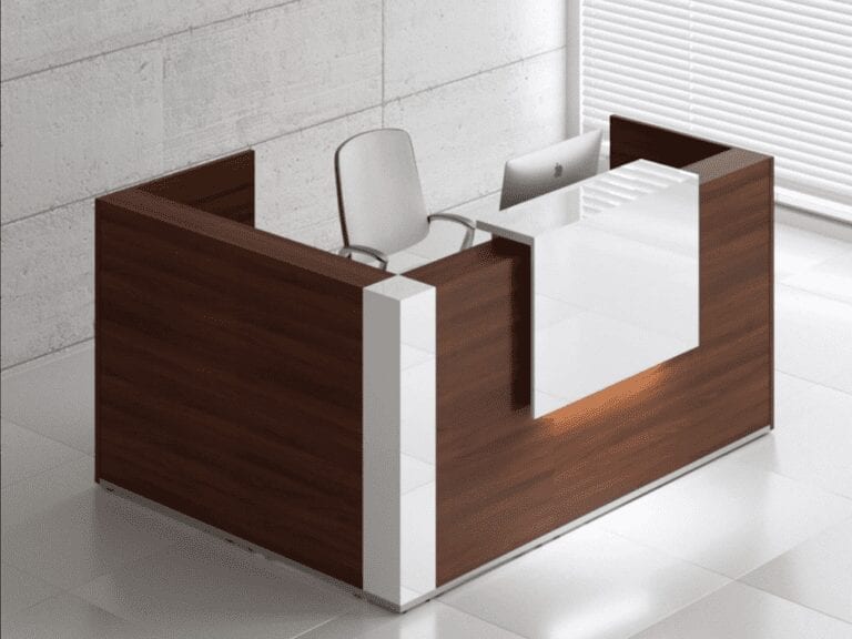 L-Shaped Reception Desks | Auraa Design