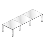 Medium Rectangular Shape Table (10 Persons)