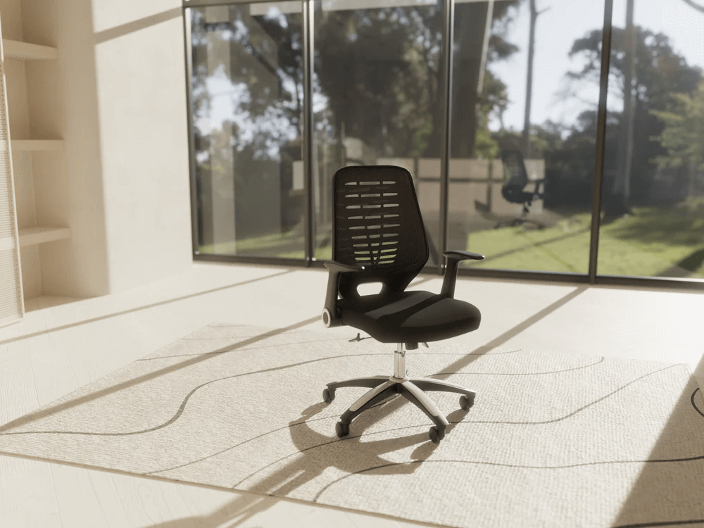 Parker – Task Operator Office Chair In Black Mesh With Arms 05 Img (1)