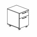 2 Drawer With Handle