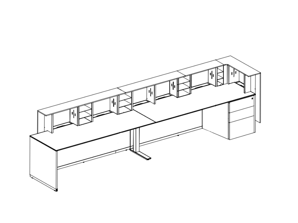 Luxor – Elegant Reception Desk With Optional Melamine Overhang Panel 08 Img (1)