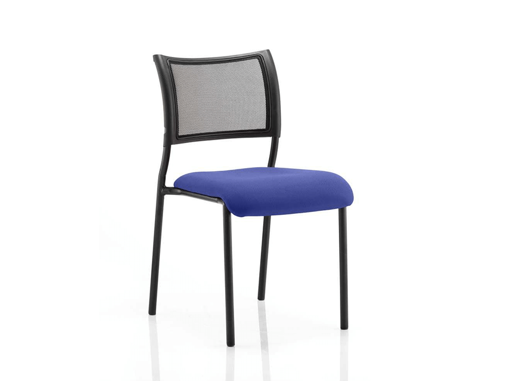 Dale – Mesh Back Visitor Chair Black Withoutarms Blue