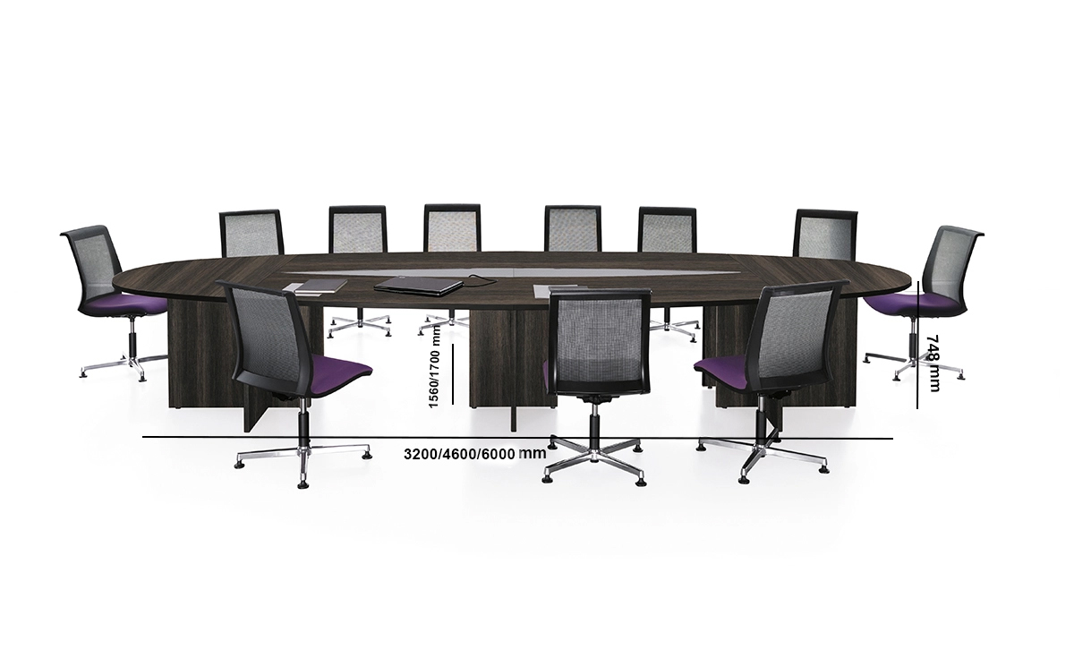 Luca – Elliptical Shape Meeting Table Size Img