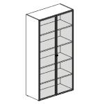 L1000 x D460 x H1938 (Glass Door)