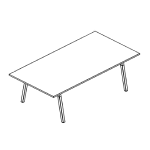 Small Rectangular Shape Table (8 Persons)