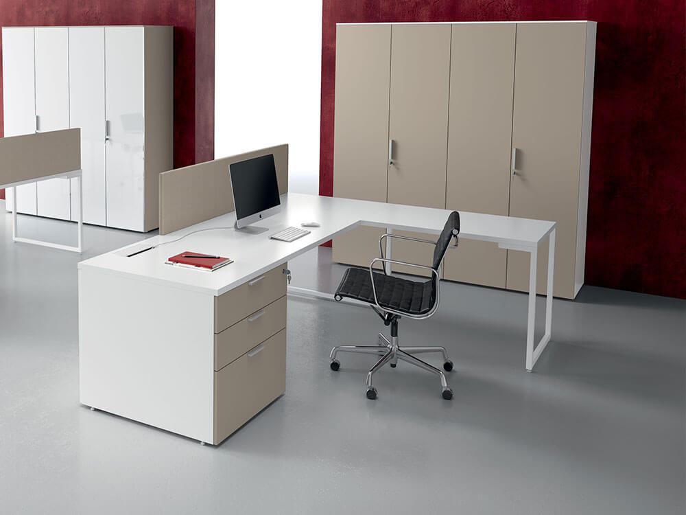Lucan 1 - Operational Office Desk with Drawer Unit and Optional Return ...