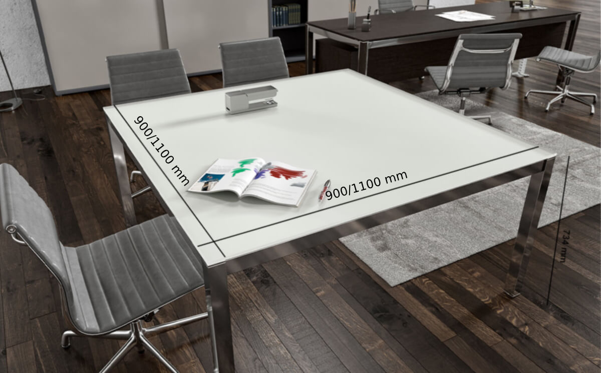 Neko 2 Square Rectangular Shape Meeting Room Table Size Image