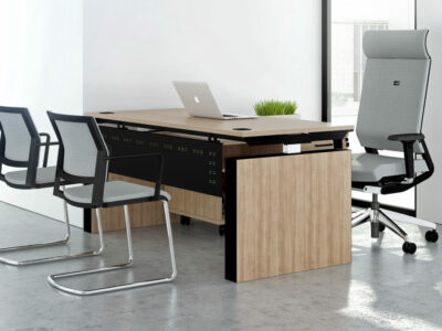 Eadric 1 – Executive Desk In Fixed Height Adjustable Leg With Optional Modesty Panel & Storage Unit 4