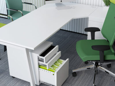 Eashta Executive Desk With Optional Return, Pedestal And Modesty Panel 2