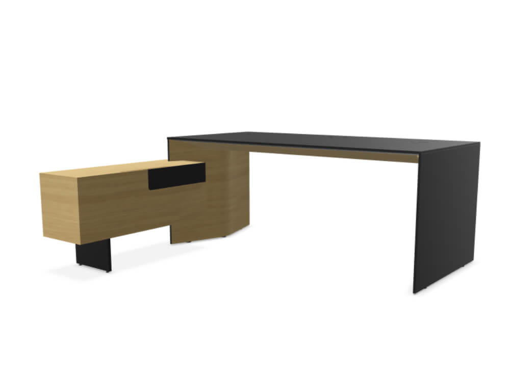 Fabron – Executive Desk With Panel Legs 1