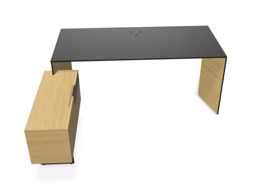 Fabron – Executive Desk With Panel Legs 2