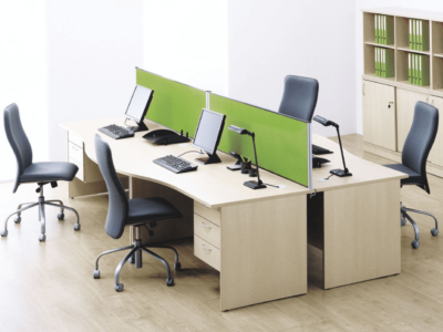 Briana 2 – Wave Desk With Panel Legs For 2 And 4 Persons 01 Img