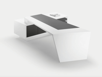 Antonia Modern Executive Desk With Optional Modesty Panel, Return And Credenza Unit 12