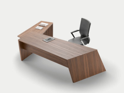 Antonia Modern Executive Desk With Optional Modesty Panel, Return And Credenza Unit 7