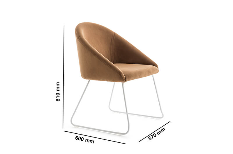 Bianca 1 – Soft Seating Visitor Chair Size