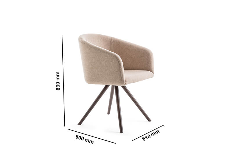 Bianca 2 – Soft Seating Visitor Chair Size