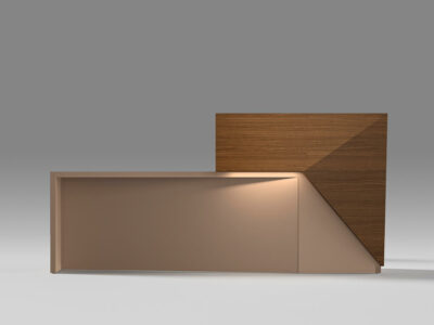 Oddone Reception Desk With Ambient Lighting Led 3