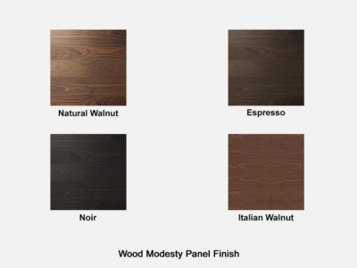 Wood Modesty Panel Finish