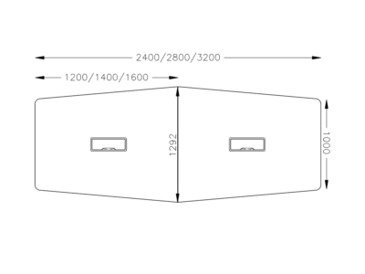 Adelmo 2 – Barrel Shape Meeting Table Two Top 2