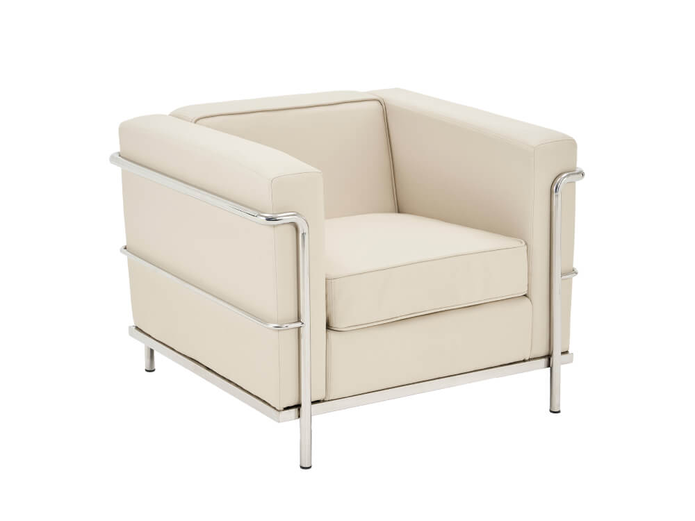 Birdie One Two And Three Seater Sofa With Stainless Steel Frame Ivory 1