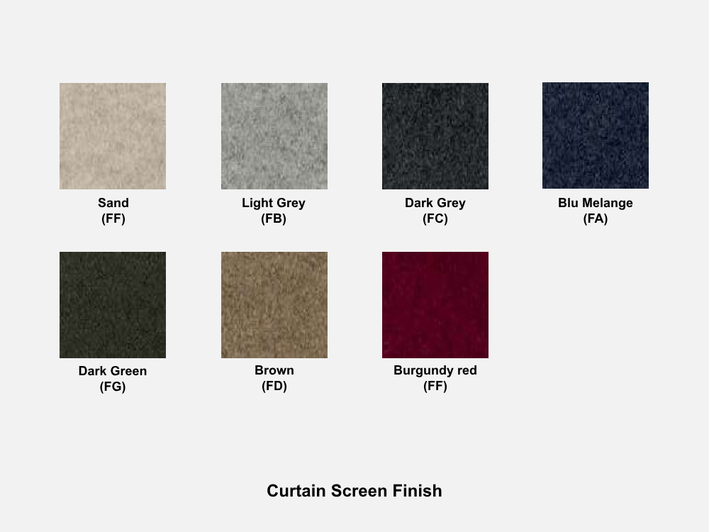 Al Curtain Screen Finish