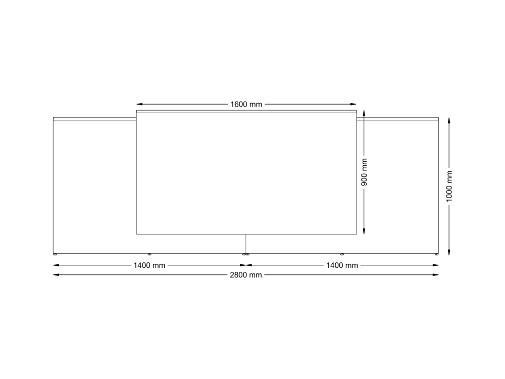 Otello 2 Reception Desk With Overhang Panel And Dda Access 08