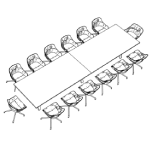 Large Rectangular Table (16 Person)