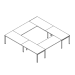 Square Shape Table (16 Persons)