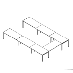 Maso U Shaped Meeting Table Sketch 4