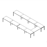 Maso U Shaped Meeting Table Sketch 5