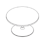 Round Shape Table (4 Persons)