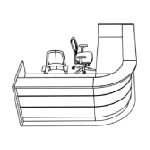 L2545 x D2545 x H1105 + 1 or 2 Chair