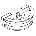 L3202 x D1919 x H1105 + 1 Chair