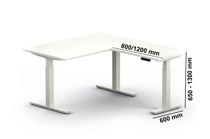 Alfio 1 – Standalone Electric Height Adjustable Executive Desk Size Perfect