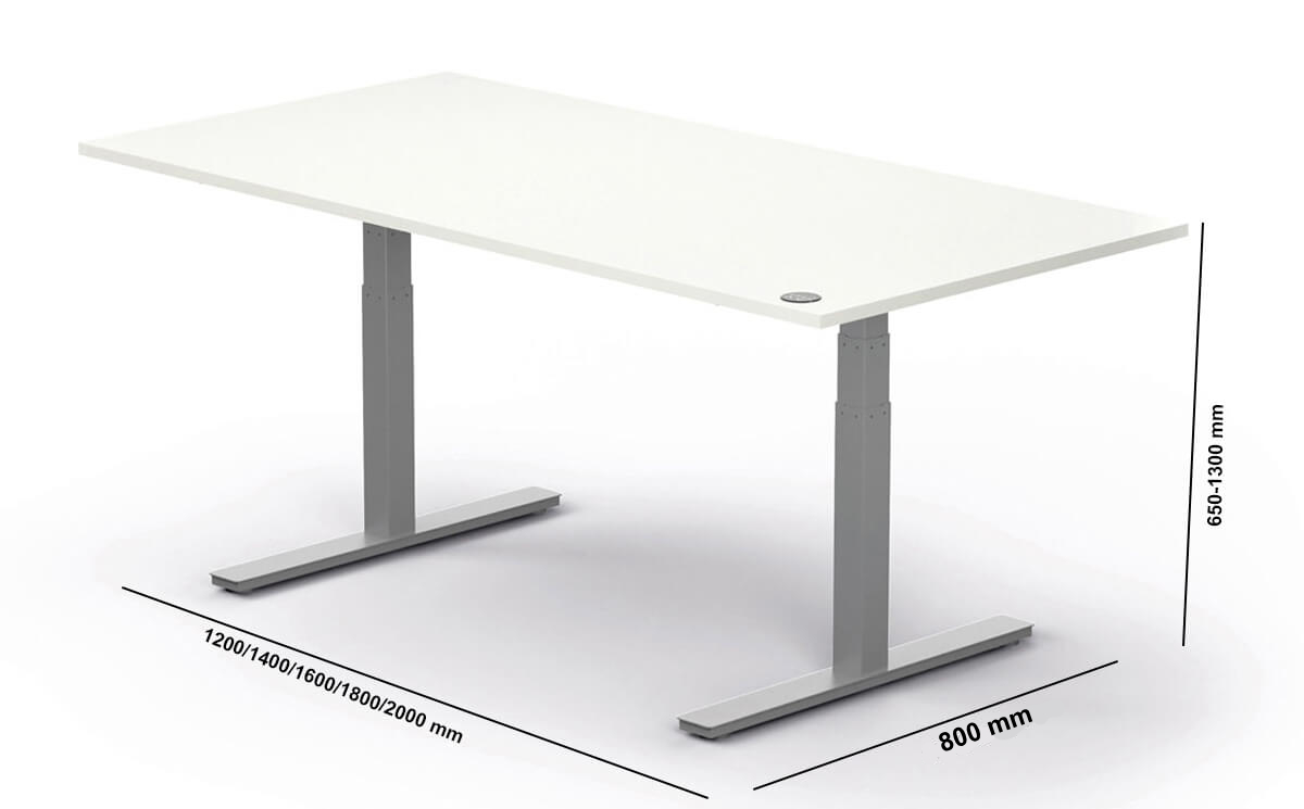 Alfio 1 – Standalone Electric Height Adjustable Executive Desk Size