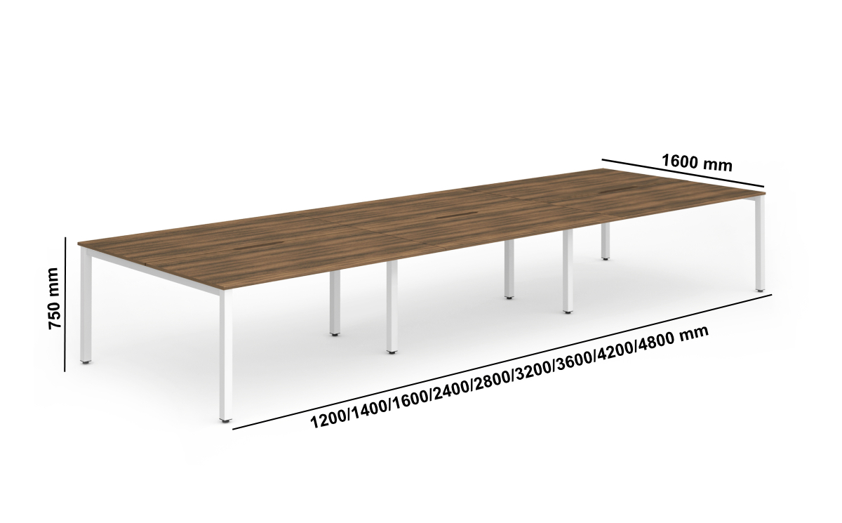 Ecidro – Operators Office Desk With Post Leg For 2 ,4 And 6 Person Middle