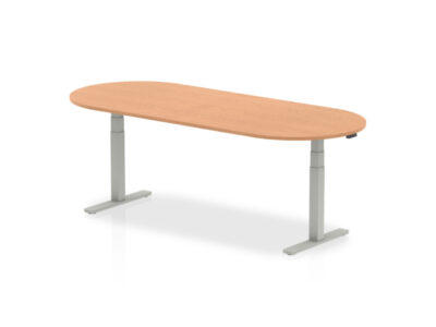 Etta 6 D End Shaped Height Adjustable Meeting Table 3