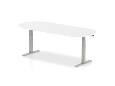 Etta 6 D End Shaped Height Adjustable Meeting Table 4