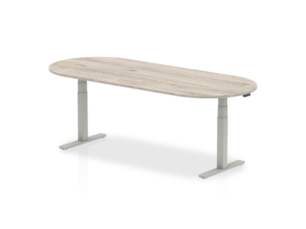 Etta 6 D End Shaped Height Adjustable Meeting Table 5