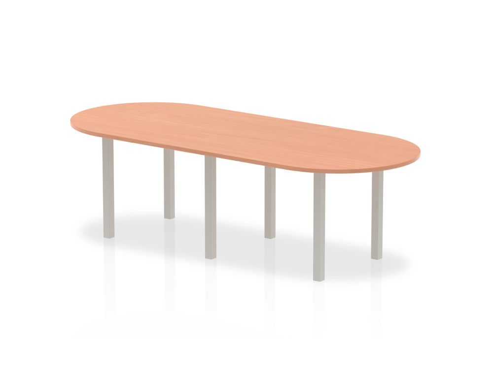 Etta 7 Straight And D End Shaped Meeting Table With Post Leg 10