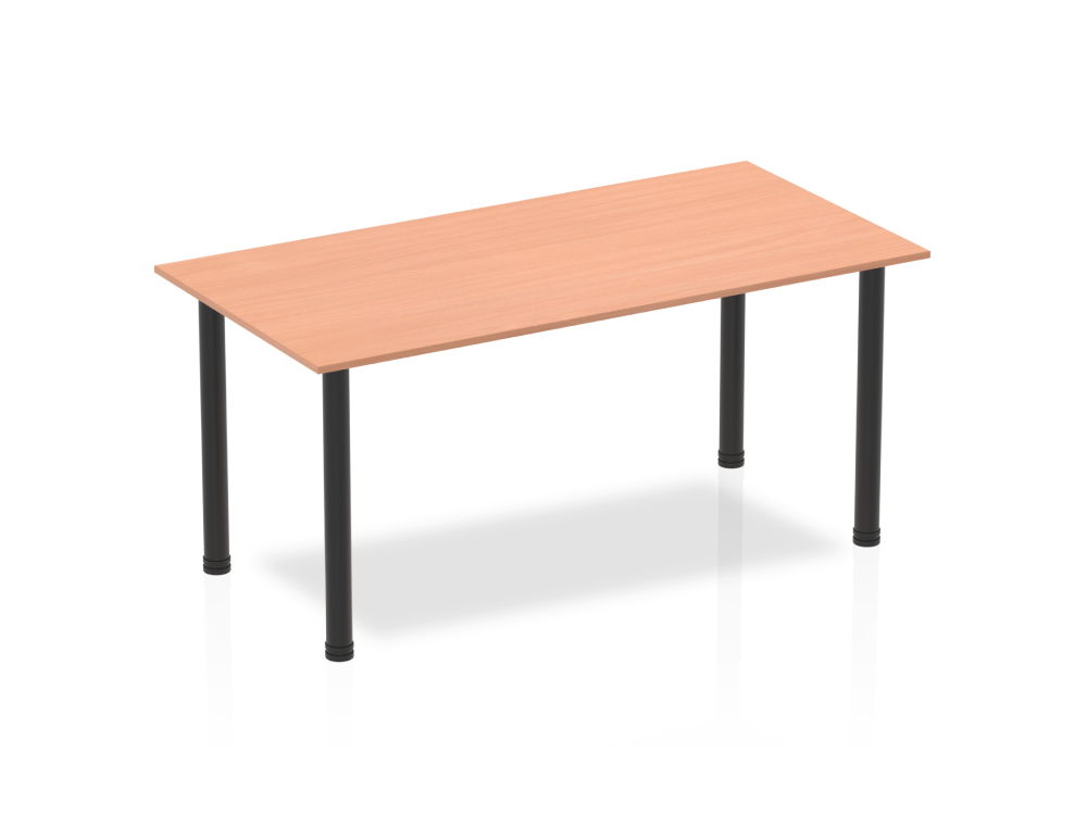 Etta 7 Straight And D End Shaped Meeting Table With Post Leg 8