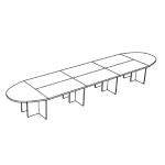 Extra Large Oval Shape Table (16 Persons)