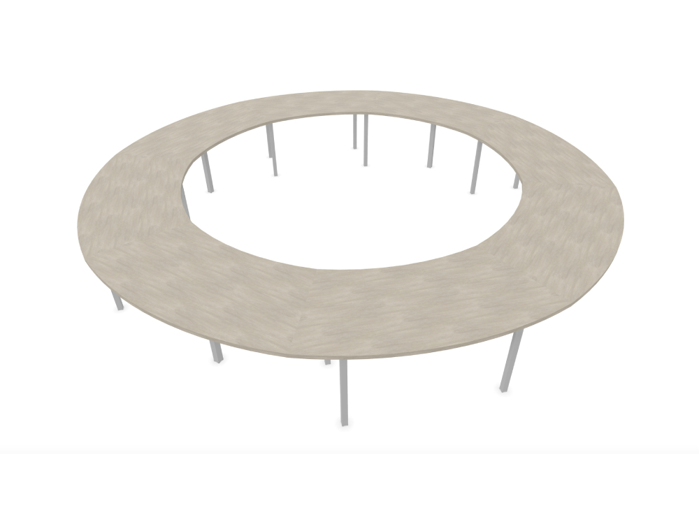 Maso 2 Round And Oval Shaped Meeting Table 1