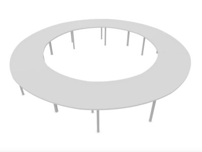 Maso 2 Round And Oval Shaped Meeting Table 3