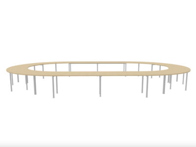 Maso 2 Round And Oval Shaped Meeting Table 6