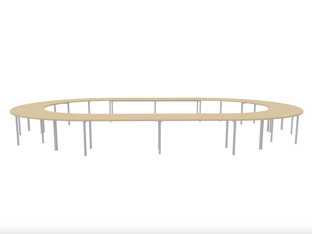 Maso 2 Round And Oval Shaped Meeting Table 6