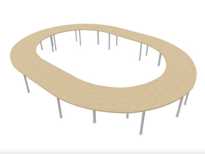 Maso 2 Round And Oval Shaped Meeting Table 7