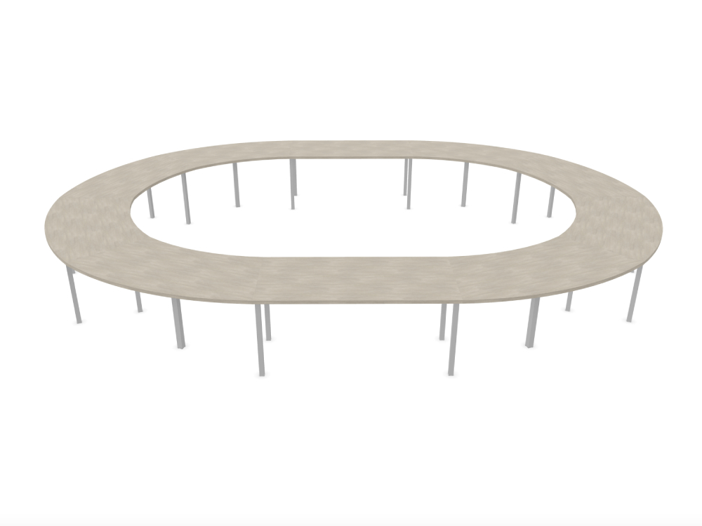 Maso 2 Round And Oval Shaped Meeting Table 8